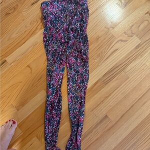 lululemon Fleece Lined Floral Leggings